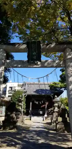 胡録神社の鳥居