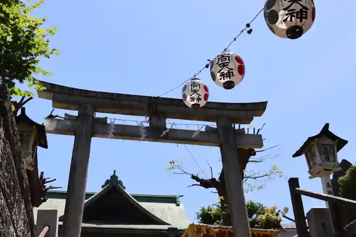 西向天神社の鳥居