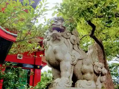 久が原西部八幡神社の狛犬