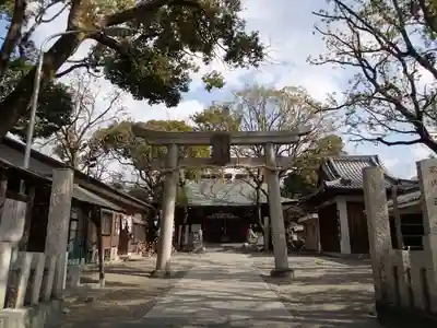 弓削神社の鳥居