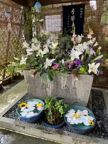 國魂神社の手水