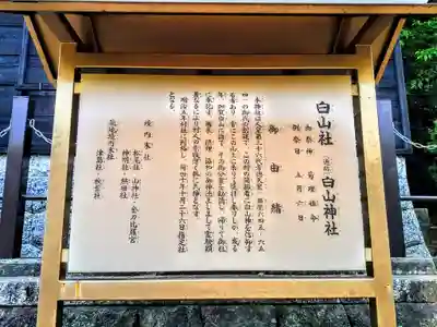 白山社（成岩白山神社）の歴史