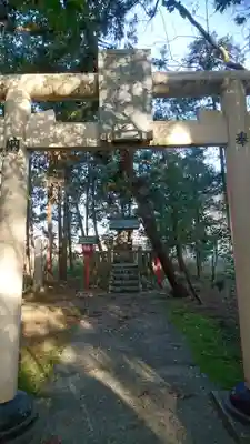 伊冨利部神社の鳥居