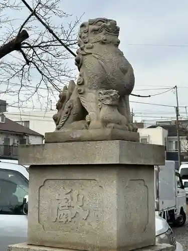 多摩川諏訪神社の狛犬