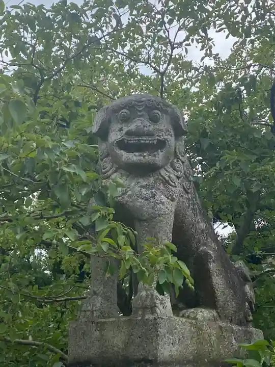 岡湊神社の狛犬