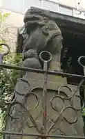 高山稲荷神社(旧鎮座地)の狛犬