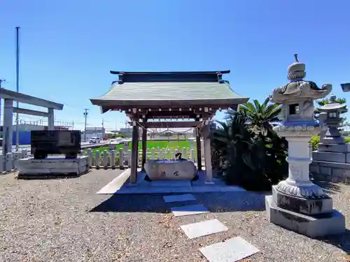 神明社（鎌島）の手水舎