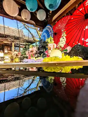 法輪寺の手水