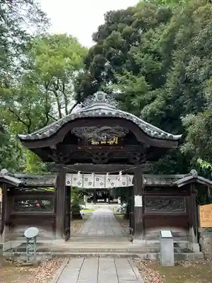 朝日森天満宮の山門・神門