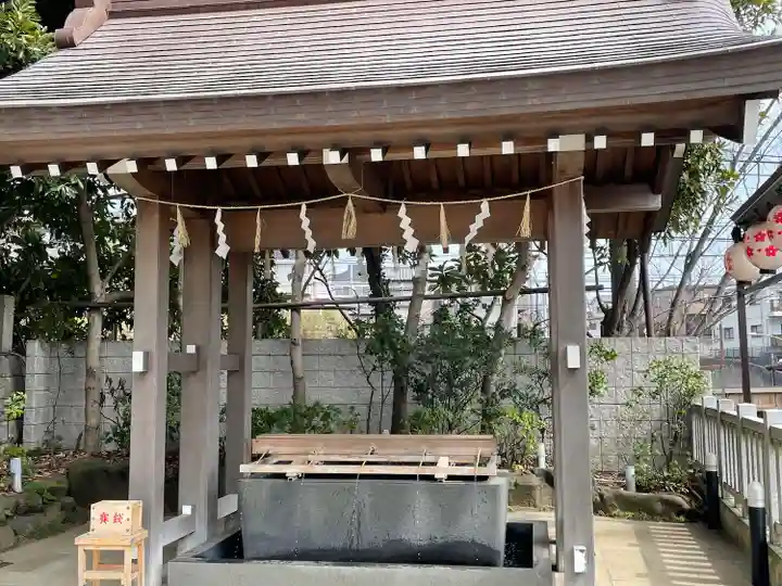 検見川神社の手水舎
