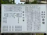 玉井宮東照宮の歴史