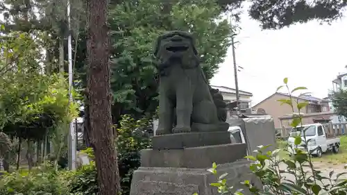 大木白山社の狛犬