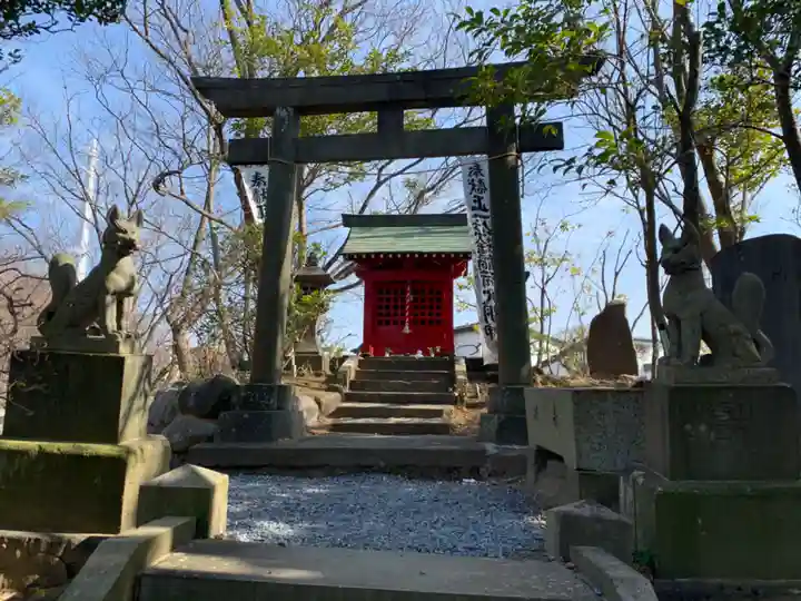 武州柿生琴平神社の鳥居