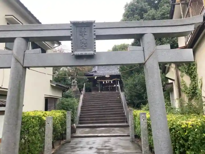 王子八幡神社の鳥居