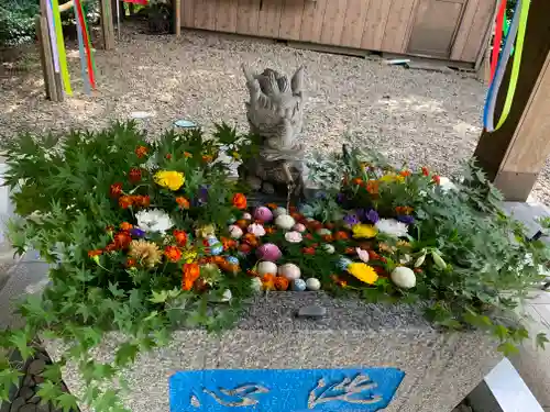 滑川神社 - 仕事と子どもの守り神の手水