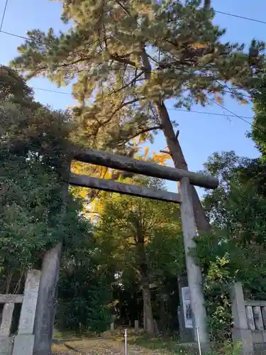 忍　諏訪神社・東照宮　の鳥居