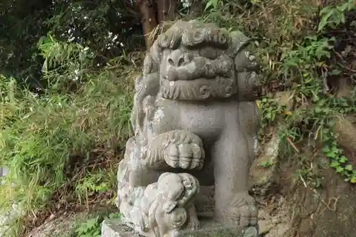 阿久津「田村神社」（郡山市阿久津町）旧社名：伊豆箱根三嶋三社の狛犬