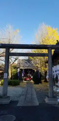 王子白髭神社の鳥居
