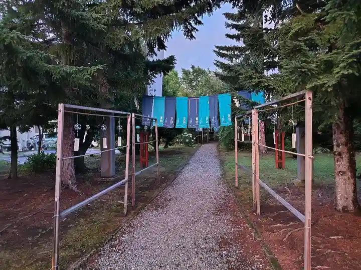 美瑛神社の庭園