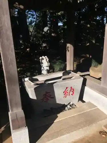 姫宮神社の手水舎