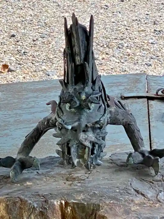 許波多神社(小幡東中鎮座)の手水舎