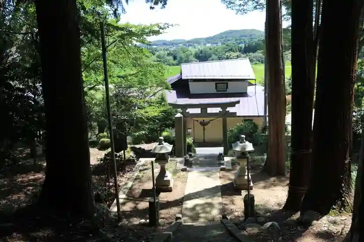 帳附神社の景色