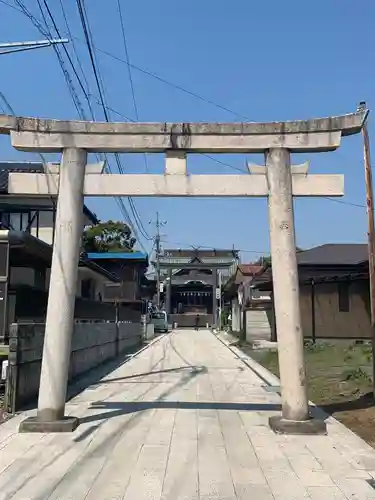 板倉雷電神社の鳥居