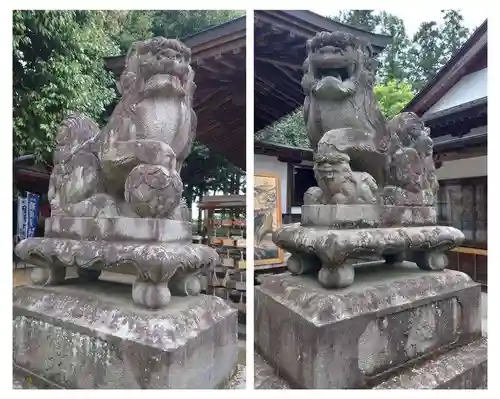 鏡石鹿嶋神社の狛犬