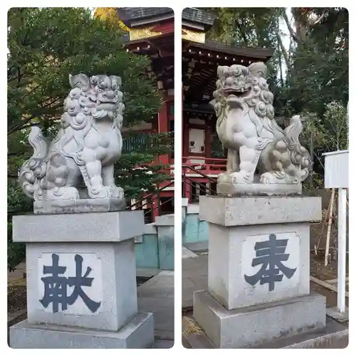 中野氷川神社の狛犬