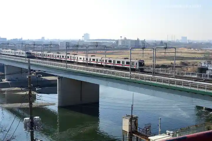 多摩川浅間神社の景色