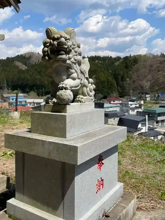 白符大神宮の狛犬