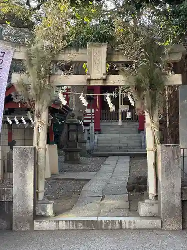 道々橋八幡神社の鳥居