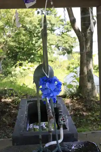 釧路一之宮 厳島神社の手水舎