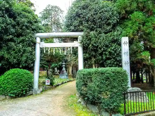 神明神社の鳥居