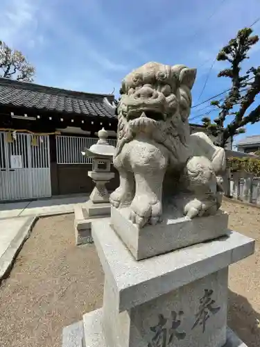 西瓜破天神社の狛犬