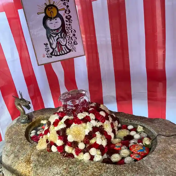 金井神社の手水舎