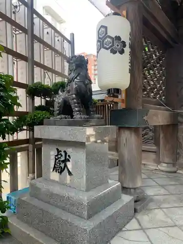 櫛田神社の狛犬