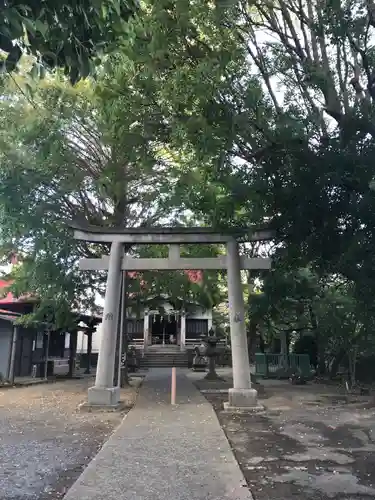 大久保青木神社の鳥居