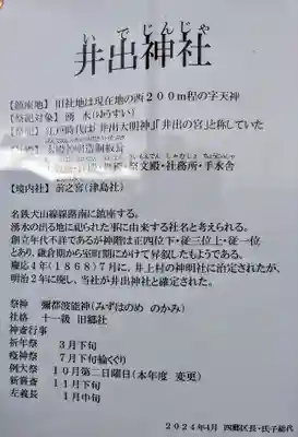 井出神社の歴史