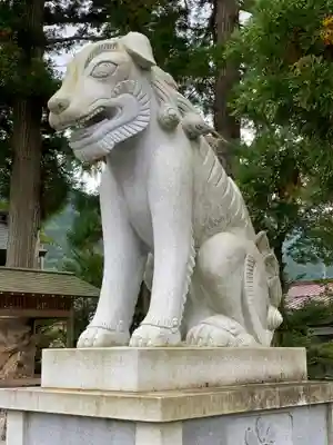 飛驒一宮水無神社の狛犬