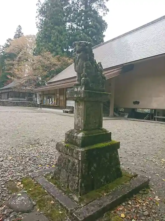 白山神社(長滝神社・白山長瀧神社・長滝白山神社)の狛犬