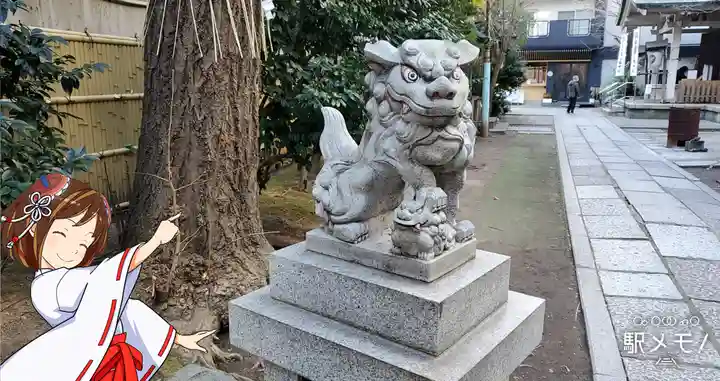 銀杏岡八幡神社の狛犬