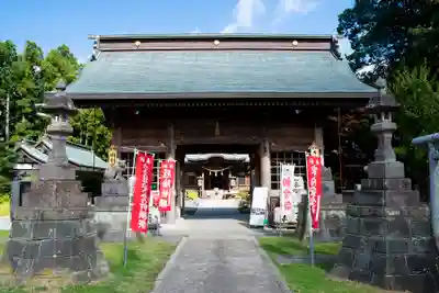常陸第三宮　吉田神社の山門・神門