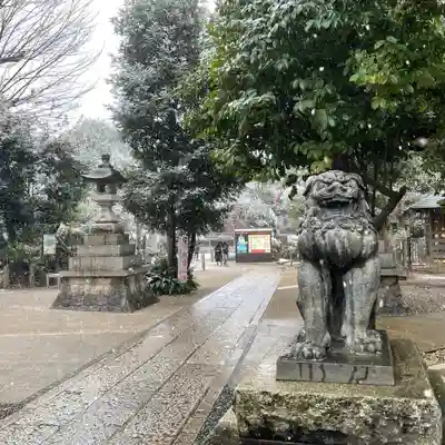 鳩森八幡神社の狛犬