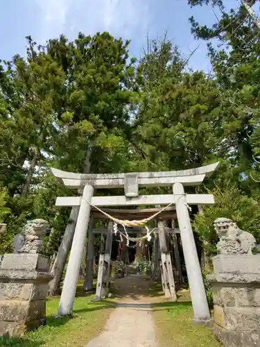 夏井諏訪神社の鳥居