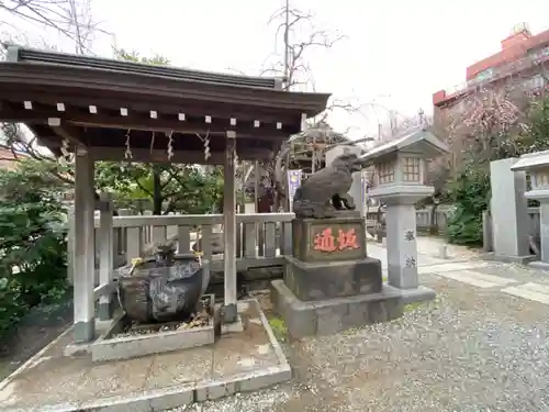 牛天神北野神社の手水舎