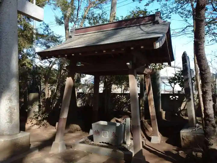 七百餘所神社 の手水舎