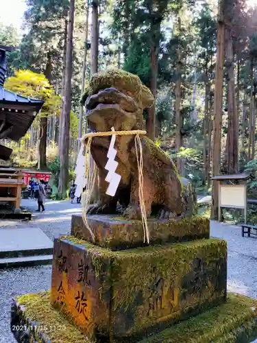 御岩神社の狛犬