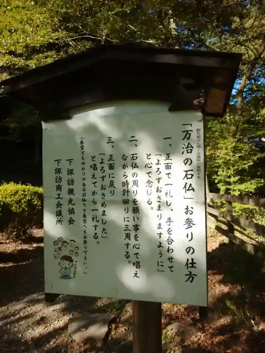 万治の石仏のその他建物