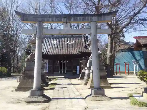 佐間天神社の鳥居